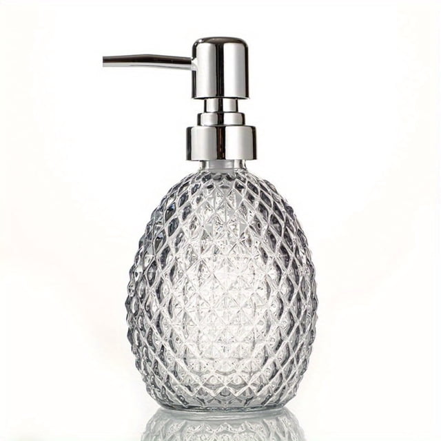 AIGIA Glass Pump Soap Dispenser Bottle Body Wash Dispenser Durable Hand ...