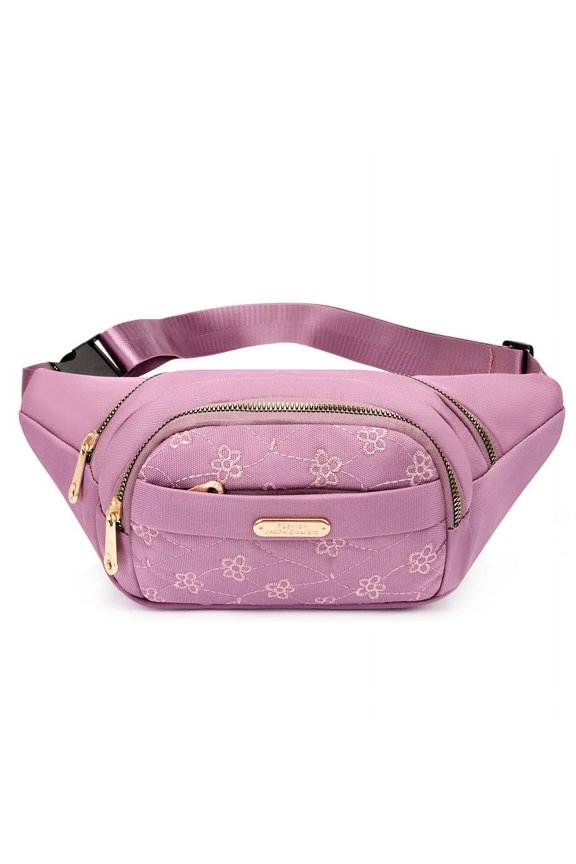 Large Crossbody Fanny Pack with 3-Zipper Pockets,Gifts for Enjoy Sports Festival Workout Traveling Running Casual Hands-Free Wallets Waist Pack Phone Bag Fits All Phones