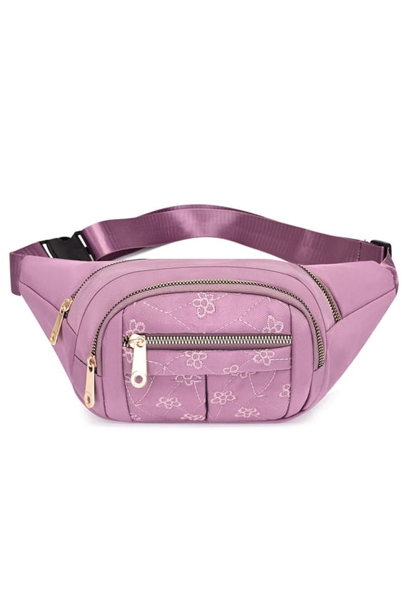 Large Crossbody Fanny Pack with 3-Zipper Pockets,Gifts for Enjoy Sports Festival Workout Traveling Running Casual Hands-Free Wallets Waist Pack Phone Bag Fits All Phones
