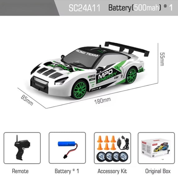 AIGIA RC Drift Car 1:24 Remote Control High Speed Race Drifting Cars 2.4GHz 4WD Racing Hobby Toy Car with Headlight