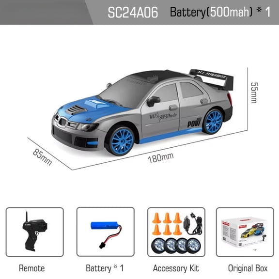 AIGIA RC Drift Car 1:24 Remote Control High Speed Race Drifting Cars 2.4GHz 4WD Racing Hobby Toy Car with Headlight