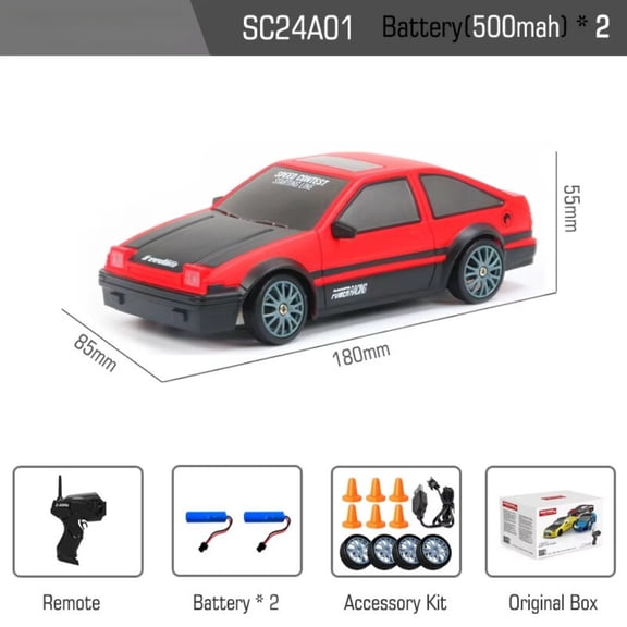 AIGIA RC Drift Car 1:24 Remote Control High Speed Race Drifting Cars 2.4GHz 4WD Racing Hobby Toy Car with Headlight