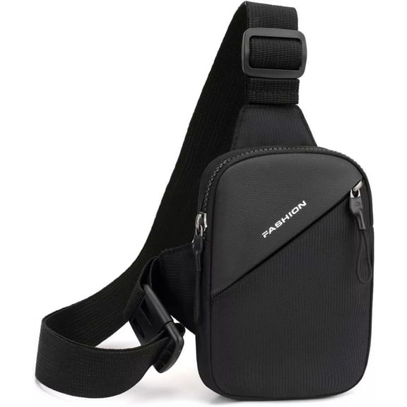 AIGIA Small Crossbody Sling Bag for Men Women, Mini Shoulder Messenger Bag Casual Phone Chest Bag for Travel Walking