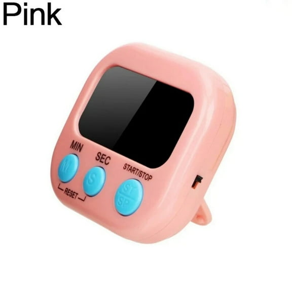 AIGIA Small Digital Kitchen Timer Magnetic Back and ON/Off Switch Minute Second Count Up Countdown