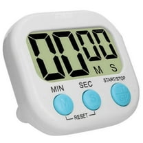 AIGIA Small Digital Kitchen Timer Magnetic Back and ON/Off Switch Minute Second Count Up Countdown