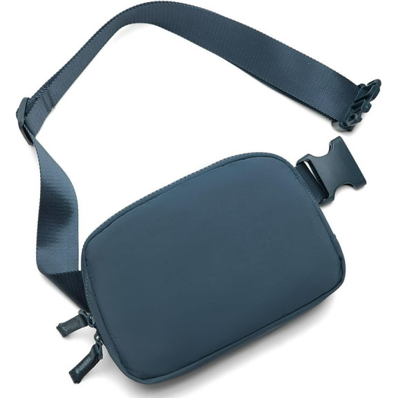 AIGIA Small Fanny Belt Bag Waist Pack Crossbody Bags Bum Bag for Running Hiking Travel Workout Adjustable Strap for Women -black