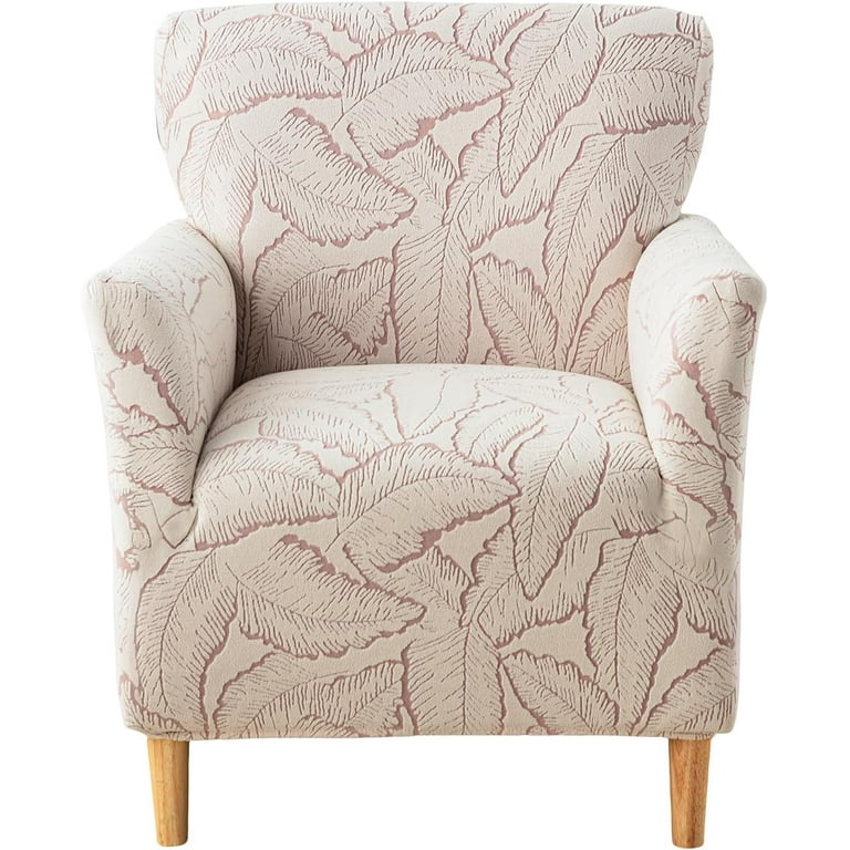 AIGIA Stretch Chair Covers with Arms Printed Accent Chair Cover