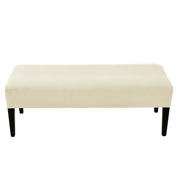 AIGIA Stretch Dining Bench Cover Bench Slipcover Washable Bench Seat Protector Rectangle Bench Cover for Dining Room Living Room
