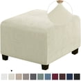 thumbnail image 1 of AIGIA Stretch Ottoman Cover Ottoman Slipcoversm for Living Room Foot Stool Stretch Covers for Ottoman Foot Rest 1 Pack, 1 of 11