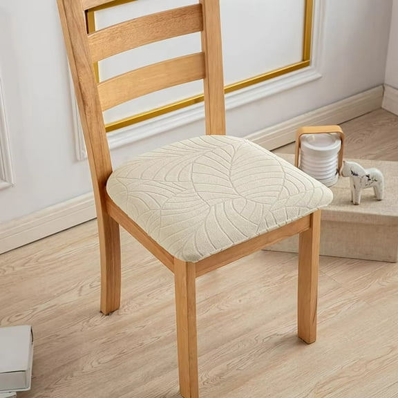 AIGIA Waterproof Seat Covers for Dining Room Chairs Stretch Chair Covers Washable Kitchen Chair Seat Cushion Slipcovers(2/4/6 Pack)