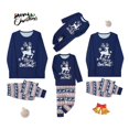 thumbnail image 1 of AIGUR Family Matching Christmas Pajama Set Family Matching Christmas Pajamas, Baby Romper/Deer Letter Snowflake Pattern Long Sleeve Tops and Pants Sleepwear Set, 1 of 10