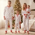 thumbnail image 1 of AIGUR Family Matching Christmas Pajama Set, Santa Claus Tree Print T-shirt with Pants Sleepwear Loungewear, 1 of 11