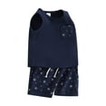 thumbnail image 1 of Argulvti Toddler Boy 4th of july Casual Shorts Set, Cotton Star Print Round Neck Tank Tops with Elastic Waist Shorts, 1 of 8