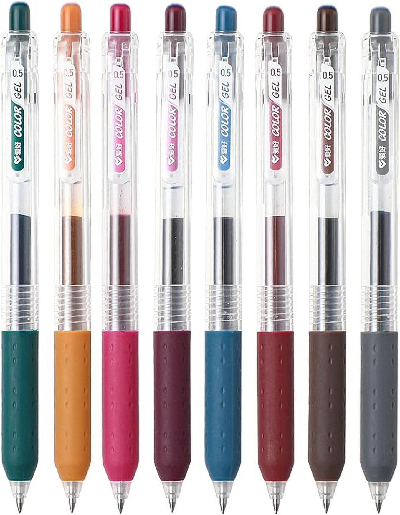 Airpow Fidget Pen 6Pcs Grip Posture Correction Design Pencil Without Ink,  Old Undead Pen, Creative Metal Pen Colored Pens Smooth Writing,  Retractable