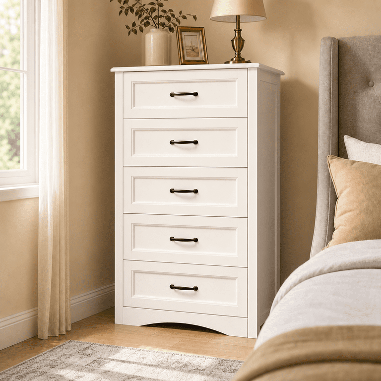 36 inch dresser AIHO White 5‑Drawer Dresser, 36