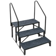 AIHOME 3 Step RV Stairs Mobile Home Stairs Outdoor Spa Step Ladder RV Steps Hot Tub Spa Steps for Porch RV Spa Home sensible