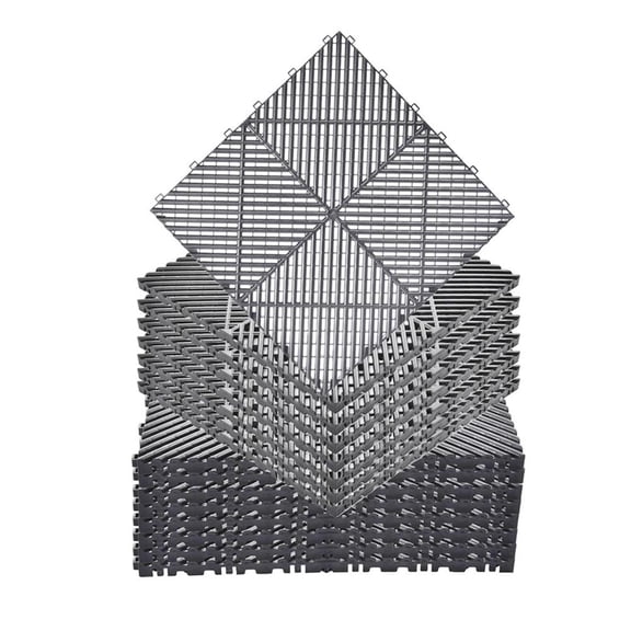 AIHOME Garage Flooring Tiles Interlocking 15.7Inx15.7in Interlocking Floor Tiles Non-Slip 40 Pieces Heavy Duty Flooring Mat with 6000 Lbs Load for Gym Warehouse Workshop