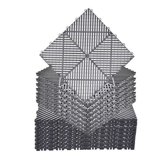 AIHOME Garage Flooring Tiles Interlocking 15.7Inx15.7in Interlocking Floor Tiles Non-Slip 40 Pieces Heavy Duty Flooring Mat with 6000 Lbs Load for Gym Warehouse Workshop