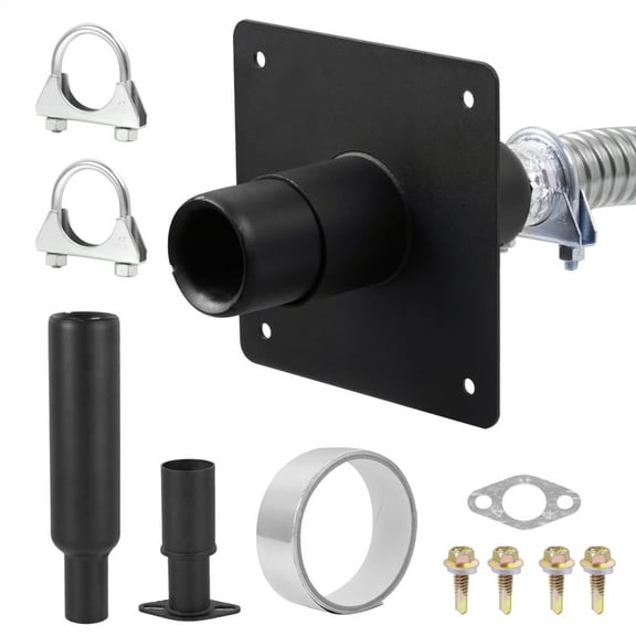 AIHOME Generator Exhaust Extension Kit, Generator Exhaust Extension Kit with Insulated Through-Wall Mounting Plate for H07552 Wh03242 T07571/3 Eu6500/7000is Muffler