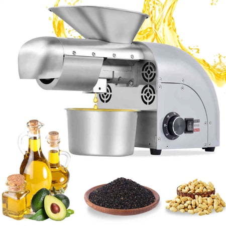 AIHOME Oil Extraction Machine For Home 1800W Electric Oil Press Machine Stainless Steel Cold & Hot Press Oil Extractor Organic Oil Expeller Household For Amaranth Castor Bean serviceable
