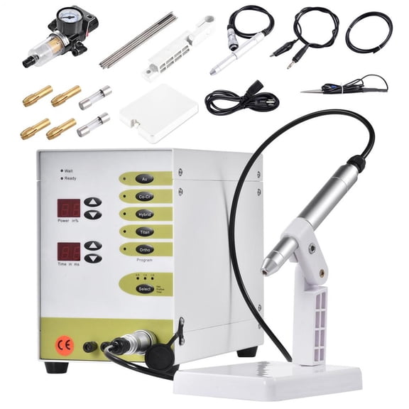 AIHOME Permanent Jewelry Welder Kit 100A Pulse Jewelry Arc Welder Handheld Welding Machine Repair Tools for Hardware Workpiece Gold Silver Copper Repair DIY Craft