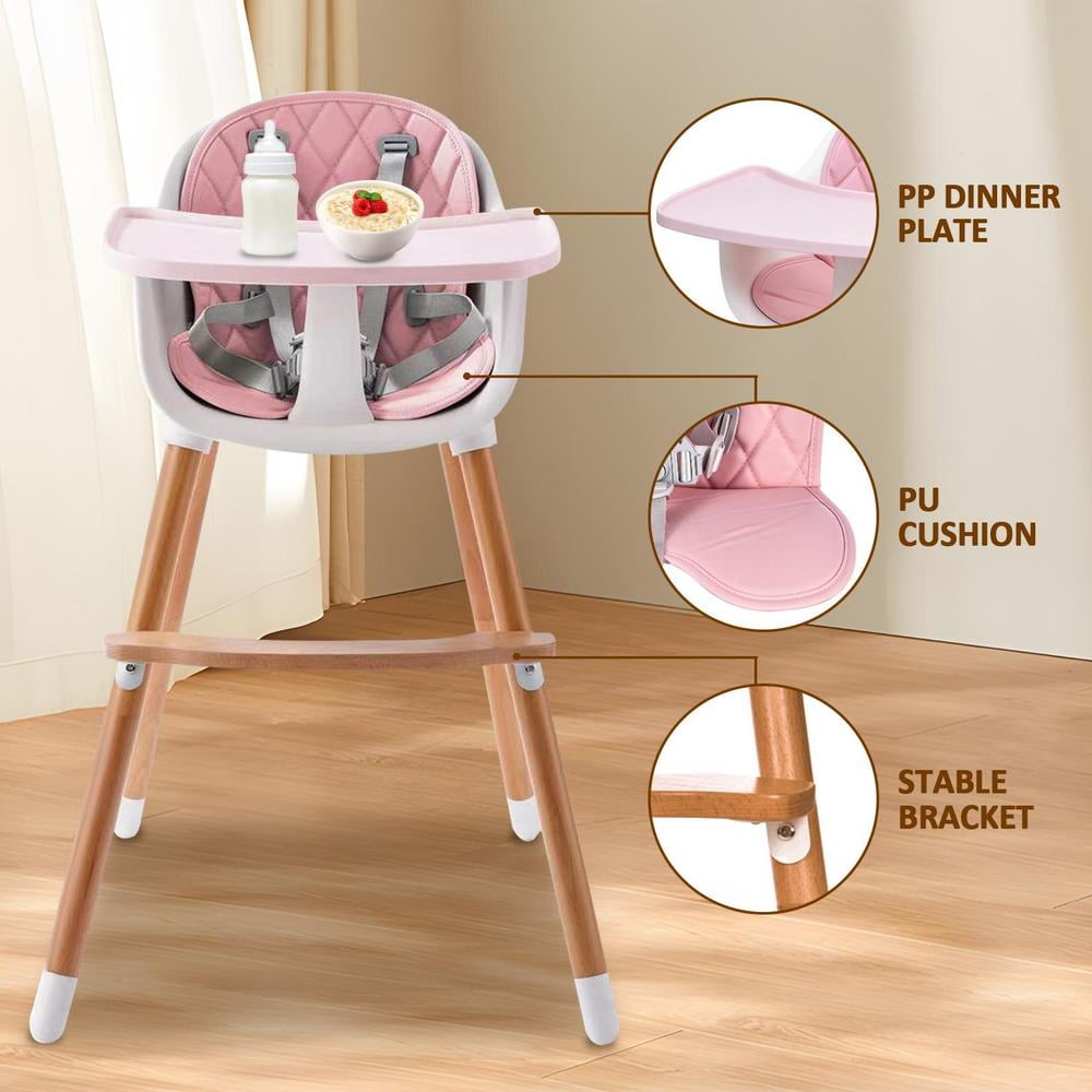 AIHOME Toddler Feeding Chair Toddler Chair Wood Dining Booster Seat
