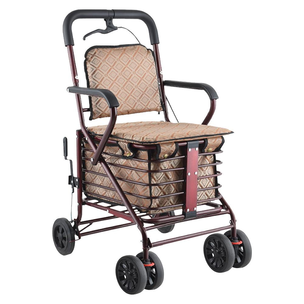 AIHOME Walker with Seat for Seniors Rollator Walker Senior Walker Adult