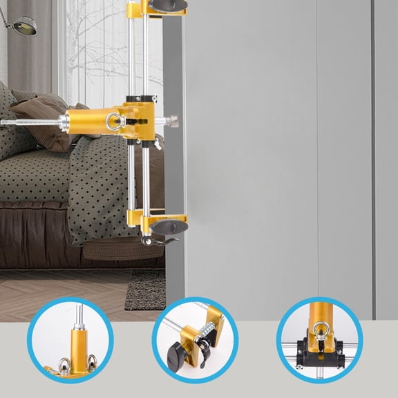 AIHOME Wooden Door Mortising Machine, Door Mortise Jig with Tungsten Steel Bits, 1.38-3.94in Door Thickness