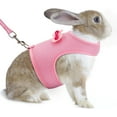 thumbnail image 1 of AIITLE Rabbit Harness and Leash Set with Cute Bow, Bunny Leash Vest Mesh Eescape Proof Walking Training for Small Animal Pets Kitten Puppy Squirrel Ferret Pig Bunny Pink L, 1 of 6