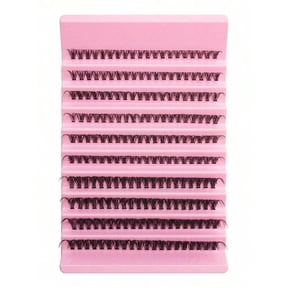 AIJIA 30P 0.07mm Individual Cluster Eyelash Extensions, Super Thin Band Volume Fan Lashes DIY At Home Lash Clusters Multiple Lengths Pack