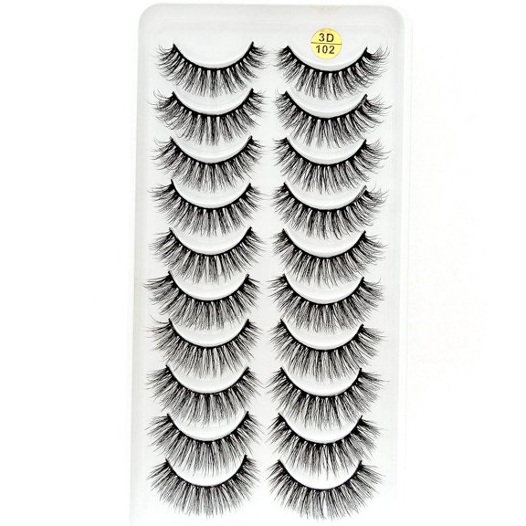 AIJIA 3D Fluffy Dramatic Volume False Eyelashes Multipack, Thick Curly Full Faux Mink Strip Lashes Soft Light Voluminous Lashes for Wedding Party Glam Makeup