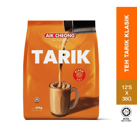 AIK CHEONG Milk Tea 3 IN 1 TEH TARIK KLASIK 456g