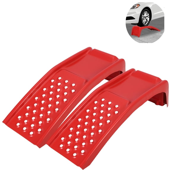 2 Point Ramp AIKKYS 2 Ton Steel Car Ramps Set,Heavy Duty Auto Truck Ramp for Oil ...