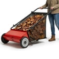 thumbnail image 1 of AIKKYS 26 Inch Heavy Duty Push Lawn Sweeper with 4 Spinning Brushes,Steel Frame 7 Cu. Ft. Leaf & Grass Collector,Adjustable Height,Red, 1 of 8