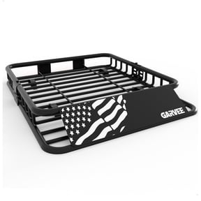 AIKKYS Roof Rack Cargo Basket,51"x 36"x 5" Universal Roof Rack Cargo Carrier,200lb Capacity,Top Luggage Storage Holder Basket for SUV,Trucks,Car,Black