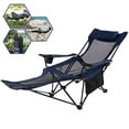 thumbnail image 1 of A AIKOOL Camping Recliner Camping Lounge Chair, Backpacking Folding Chair with Headrest, Footrest and Storage Bag for Outdoor Camping, BBQ, 300lbs Weight Capacity, 1 of 3