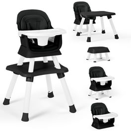 bbluv Grow 3 in 1 Convertible Baby High Chair for Babies and Toddlers Portable 6 Positions Double Lock and 5 Point Harness Removable Seat 2 Tray Easy to Clean Easy to Assemble Walmart