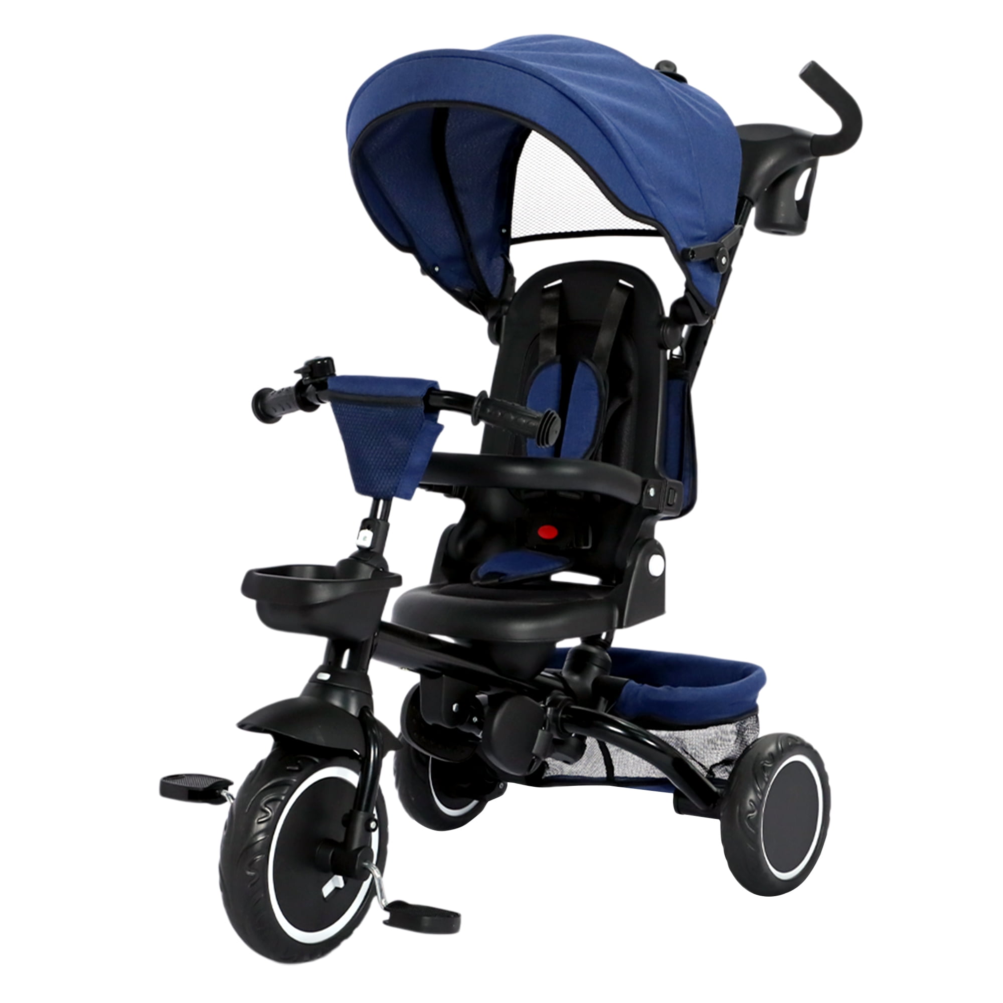 AILEEKISS 8-in-1 Kids' Tricycle Stroller, Folding Toddler Bicycle