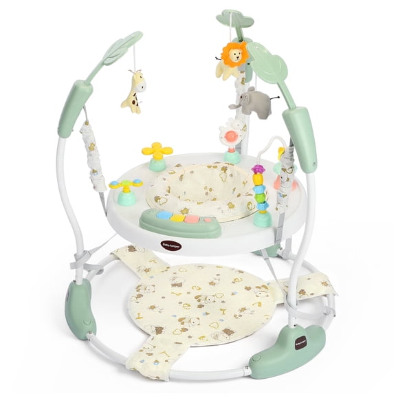 AILEEKISS Baby Jumper Activity Center with 360° Rotating Seat, Toddler Bouncer for 6 Months+, Green