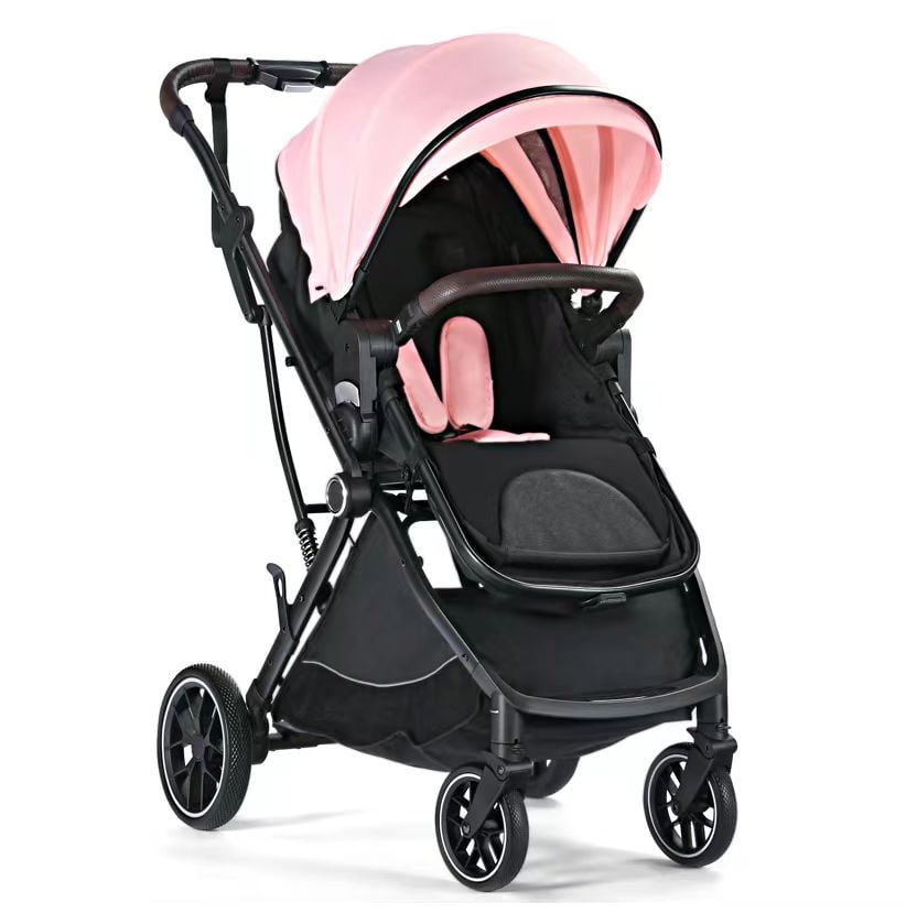 AILEEKISS Baby Stroller, 3 in 1 Unisex Folding Infant Carriage Bassinet Stroller for Newborn, Pink Sansujyuku sansujyuku.com