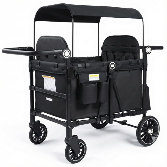 AILEEKISS Collapsible Wagon Stroller, Black