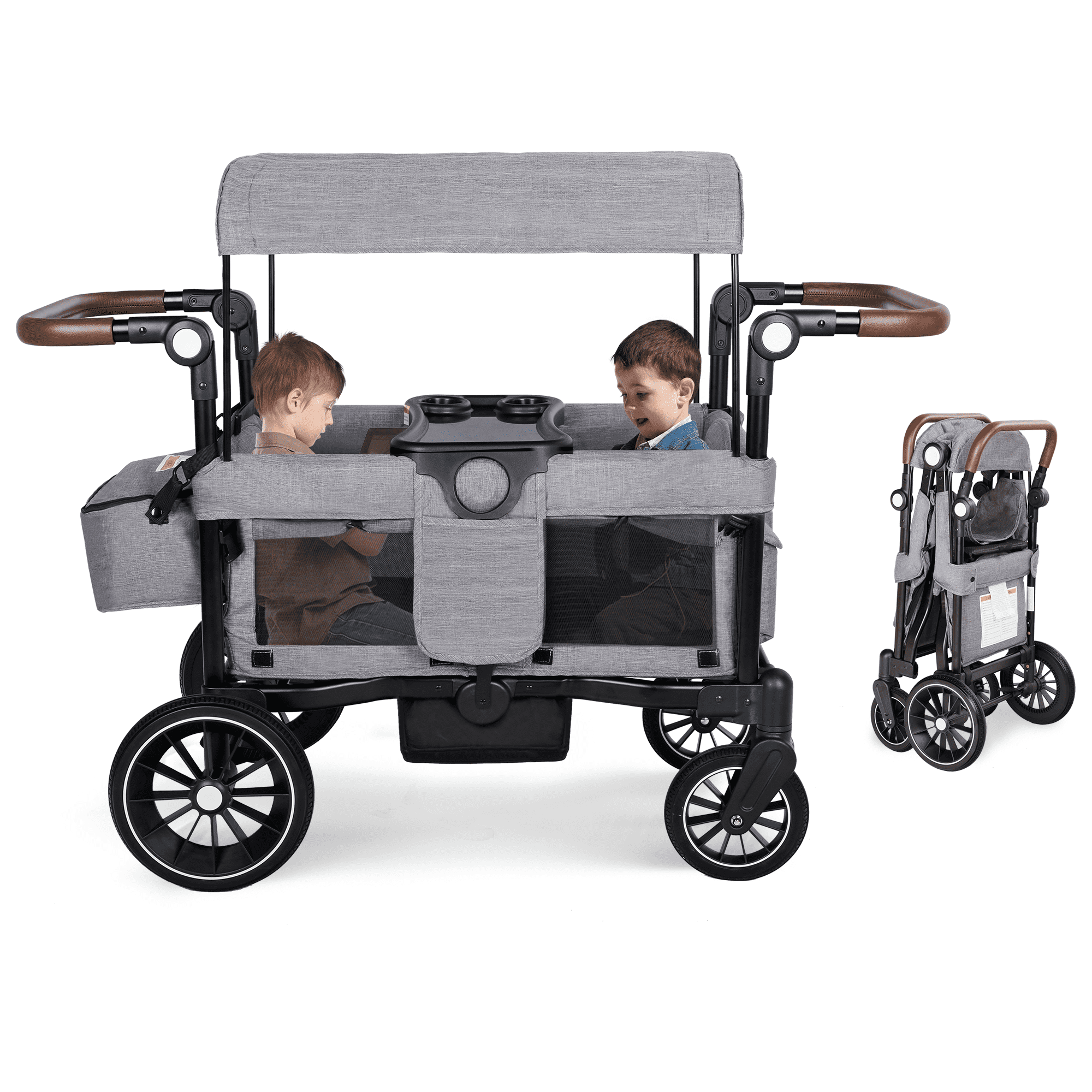 AILEEKISS Wagon Stroller for 2 Toddler 6 Months+, 