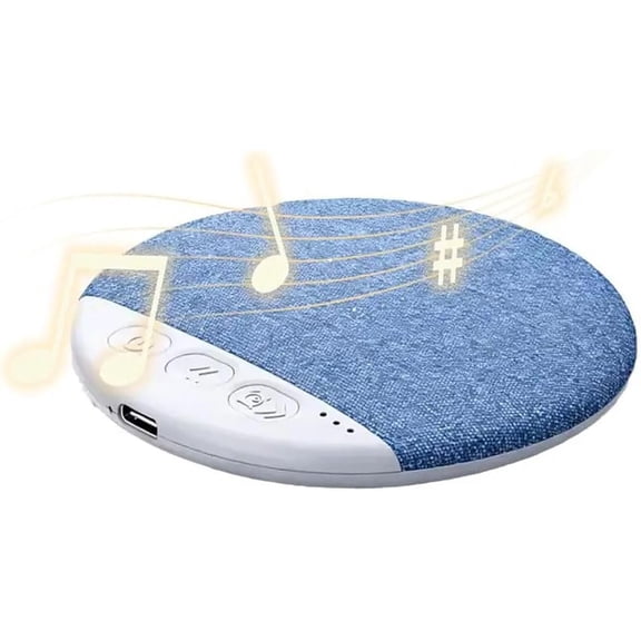 AILENBLE 2PCS Bluetooth Pillow Speaker Pair Set Bone Conduction Sleep Aid 12mm Ultra Thin 48g Bluetooth 5.4 White Noise 300mAh, Blue