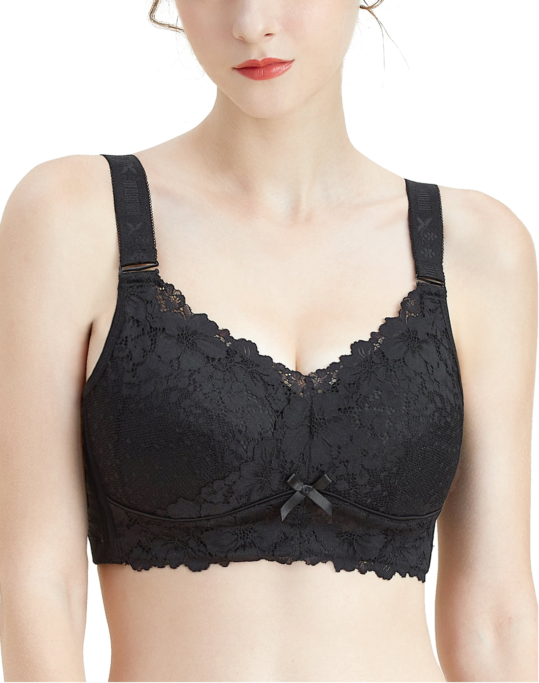Women Daily Wireless Bra Wire Free Bra with Support Full-Coverage