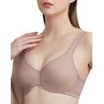 thumbnail image 1 of AILIVIN Wire Bras for women Full figure minimizer Smoothing bra seamless cups non padded T Shirt underwire support comfortable full coverage womens bras Warm Taupe 36C 36 C, 1 of 8