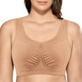 thumbnail image 1 of AILIVIN Women Wireless Bras Sleep Bra Wider Straps Breast Breathe Comfortable No Wire Bras Lift Up Bras Full Coverage Bralette Unlined Everyday Bra Non Padded Womens Bra Beige, 1 of 7