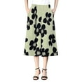 thumbnail image 1 of AILIYIL 2024 Summer Women'S Capri Pants Wide Leg Pants Loose Thin Large Size Skirt Pants Chiffon High Waist Casual Pants (K,XXXXXL), 1 of 3