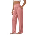 thumbnail image 1 of AILIYIL Women'S Solid Color Wide Leg Yoga Comfortable Loose High Waist Casual Sports Exercise Jogging Pants (Pink,S), 1 of 7