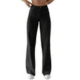 thumbnail image 1 of AILIYIL Women Solid Color Jeans Sagging Loose Slim Waist Straight Pants Women'S Casual Jeans (Black,M), 1 of 4
