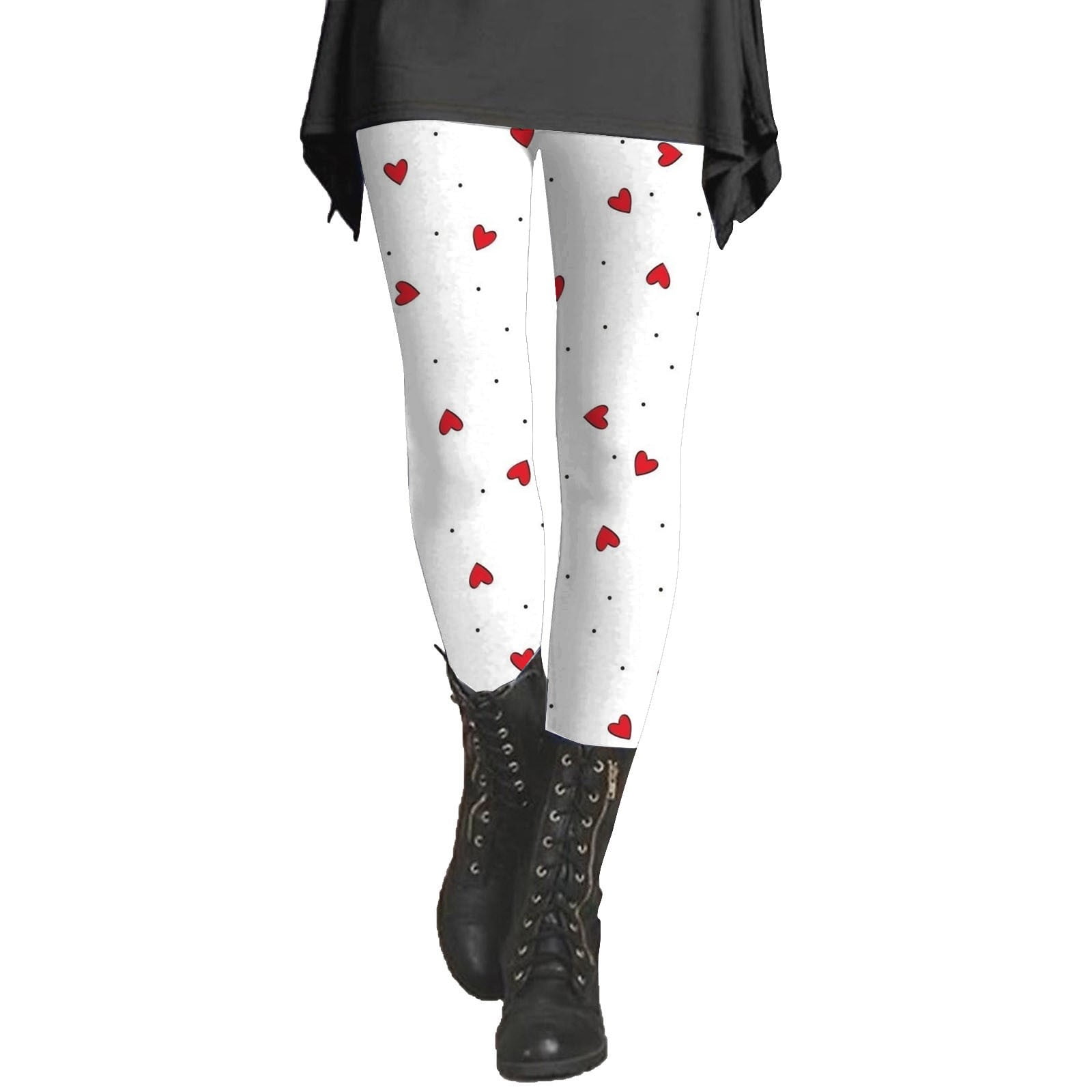 [Romantic Tiger] / ☆ Tights / heart is poped out / multi AILIYIL Women's Valentines Day Tights With Hearts Red Heart